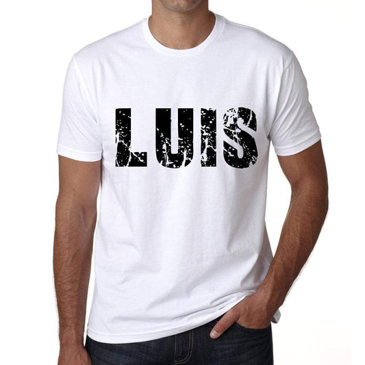 Mens Tee Shirt Vintage T Shirt Luis X-Small White 00560 - White / Xs - Casual