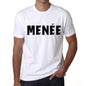 Mens Tee Shirt Vintage T Shirt Menée X-Small White - White / Xs - Casual