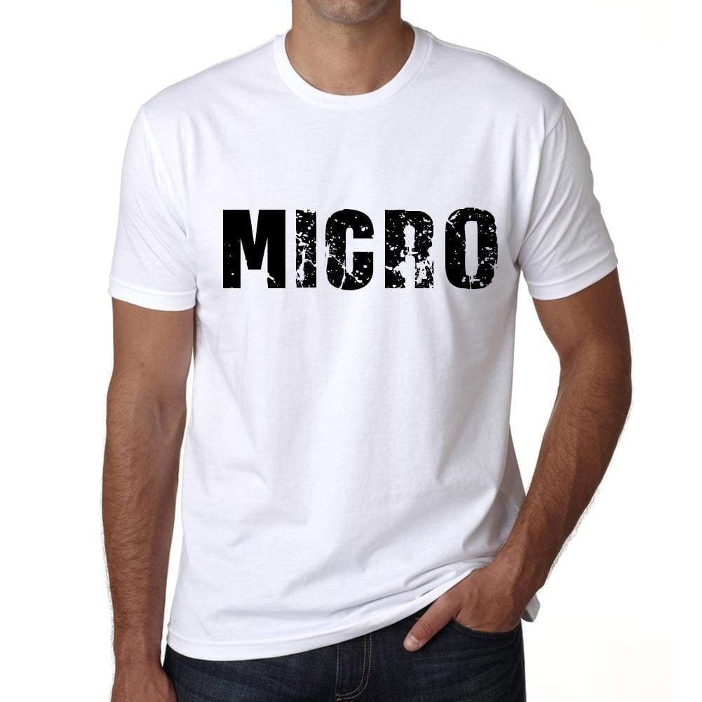 Mens Tee Shirt Vintage T Shirt Micro X-Small White - White / Xs - Casual