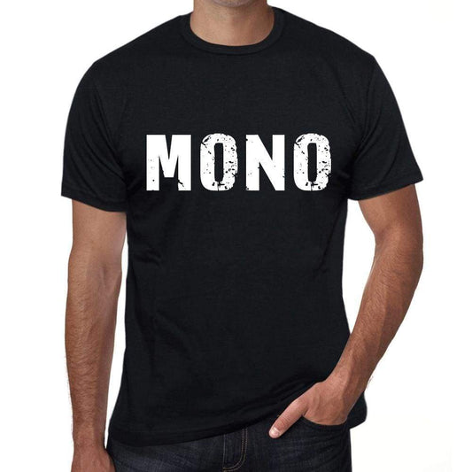 Mens Tee Shirt Vintage T Shirt Mono X-Small Black 00557 - Black / Xs - Casual