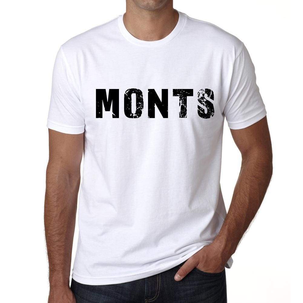 Mens Tee Shirt Vintage T Shirt Monts X-Small White - White / Xs - Casual