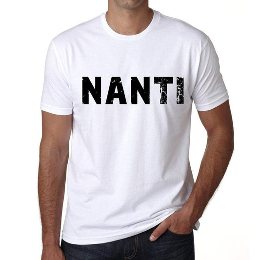 Mens Tee Shirt Vintage T Shirt Nanti X-Small White - White / Xs - Casual