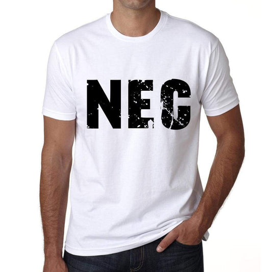 Mens Tee Shirt Vintage T Shirt Nec X-Small White 00559 - White / Xs - Casual