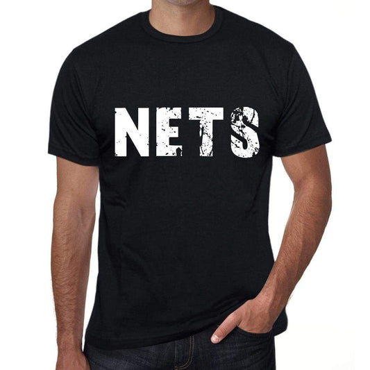 Mens Tee Shirt Vintage T Shirt Nets X-Small Black 00557 - Black / Xs - Casual