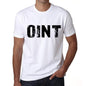 Mens Tee Shirt Vintage T Shirt Oint X-Small White 00560 - White / Xs - Casual