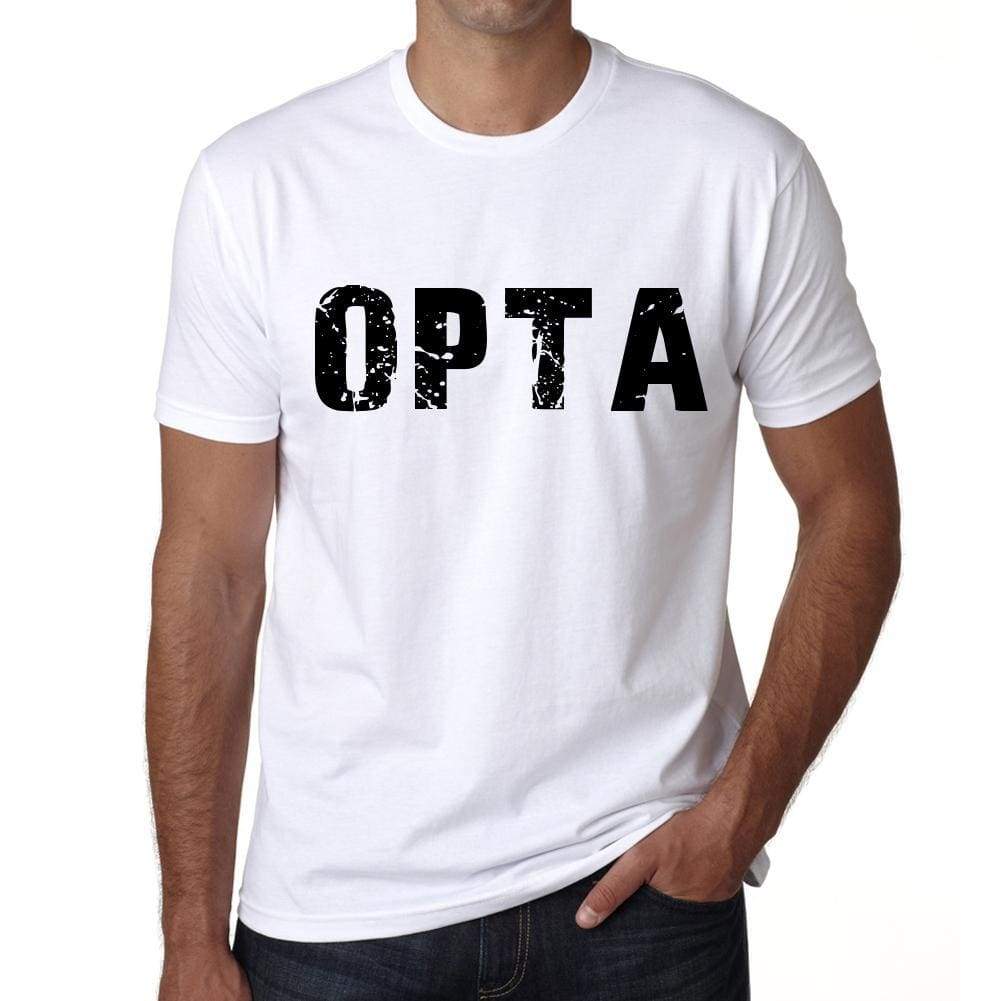 Mens Tee Shirt Vintage T Shirt Opta X-Small White 00560 - White / Xs - Casual