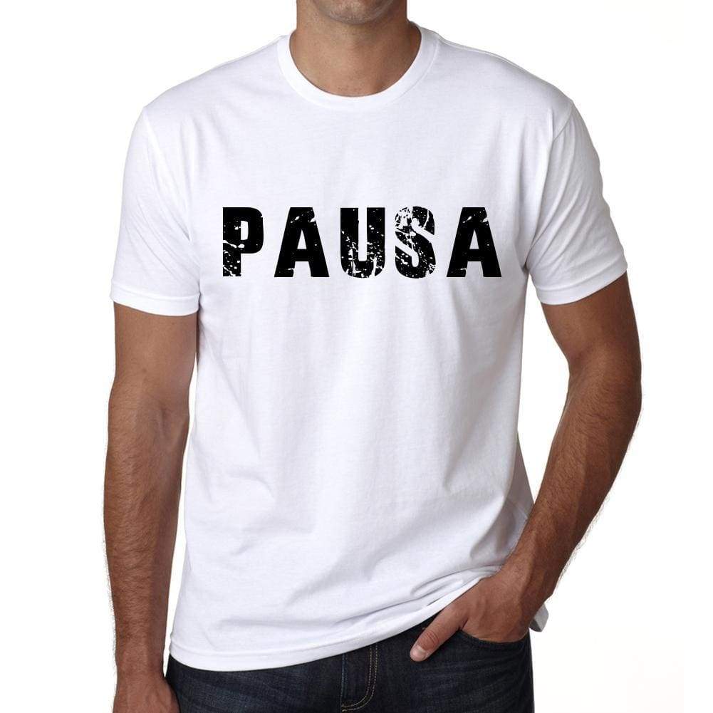 <span>Men's</span> Tee Shirt Vintage T shirt Pausa X-Small White - ULTRABASIC