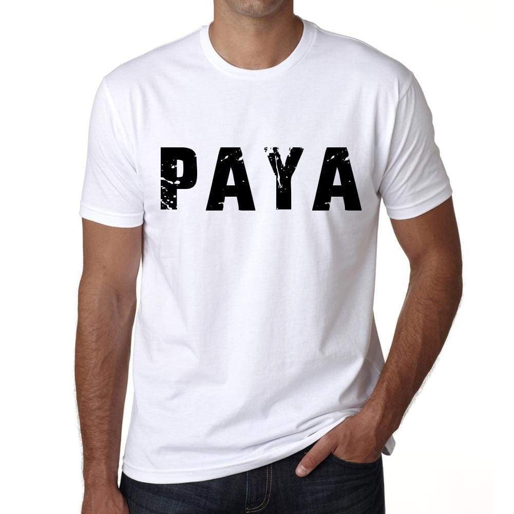 <span>Men's</span> Tee Shirt Vintage T shirt Paya X-Small White 00560 - ULTRABASIC