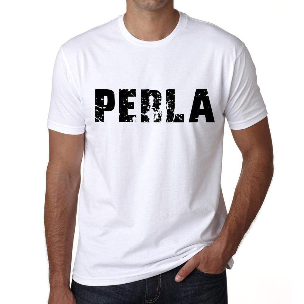 Mens Tee Shirt Vintage T Shirt Perla X-Small White - White / Xs - Casual