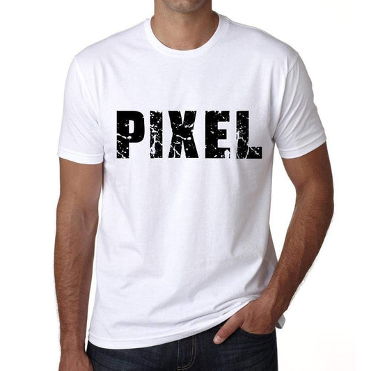 Mens Tee Shirt Vintage T Shirt Pixel X-Small White - White / Xs - Casual