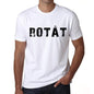 Mens Tee Shirt Vintage T Shirt Rotât X-Small White - White / Xs - Casual