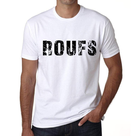 Mens Tee Shirt Vintage T Shirt Roufs X-Small White - White / Xs - Casual