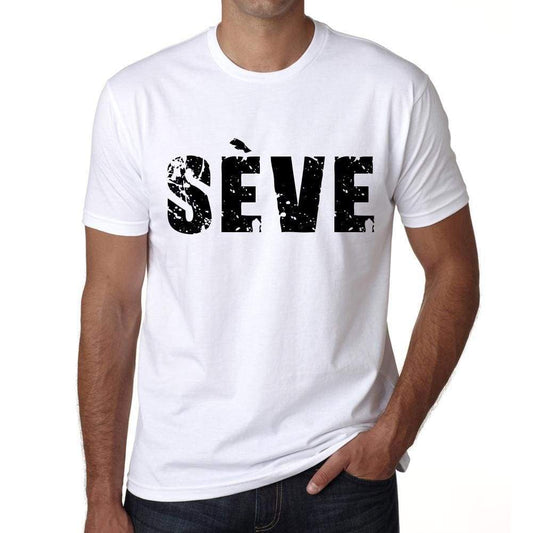 Mens Tee Shirt Vintage T Shirt Sëve X-Small White 00560 - White / Xs - Casual