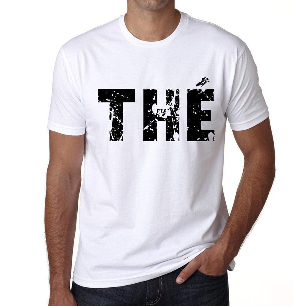 Mens Tee Shirt Vintage T Shirt Thé X-Small White 00559 - White / Xs - Casual