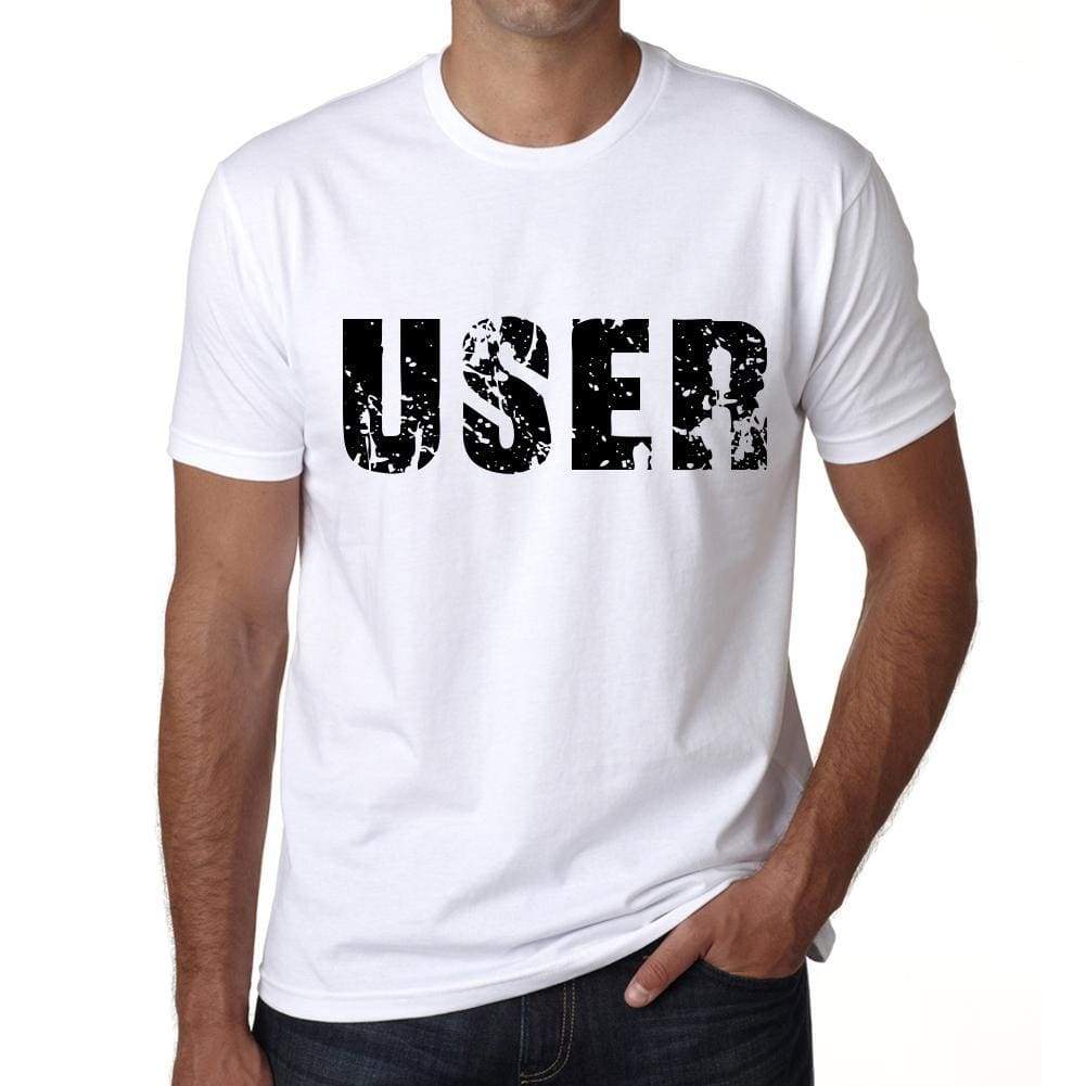 Mens Tee Shirt Vintage T Shirt User X-Small White 00560 - White / Xs - Casual