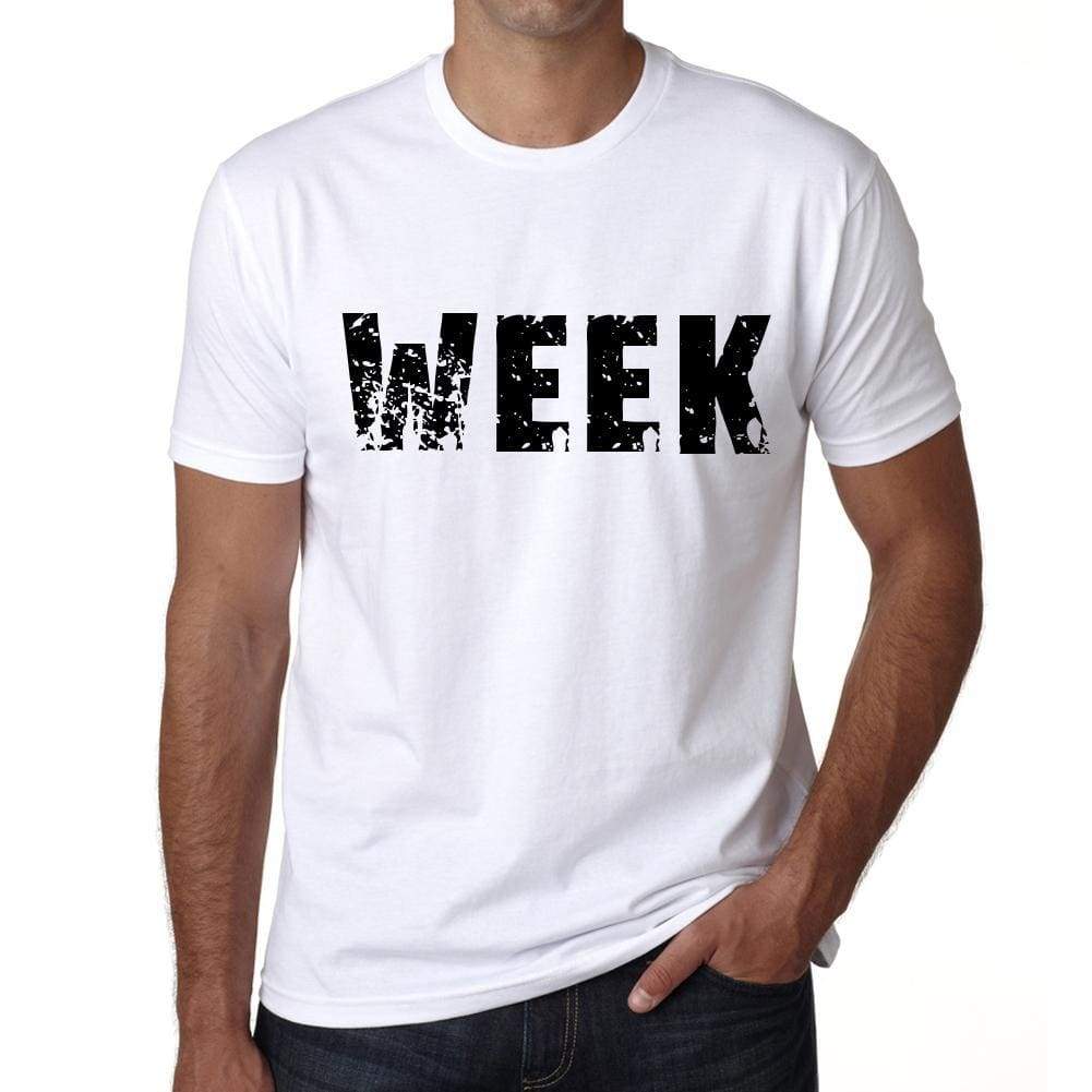 Mens Tee Shirt Vintage T Shirt Week X-Small White 00560 - White / Xs - Casual