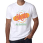 Mens Vintage Tee Shirt Graphic T Shirt Algiers White - White / Xs / Cotton - T-Shirt
