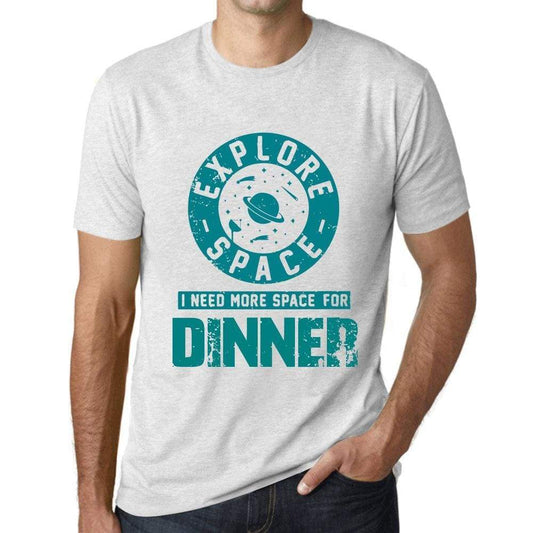 Mens Vintage Tee Shirt Graphic T Shirt I Need More Space For Dinner Vintage White - Vintage White / Xs / Cotton - T-Shirt