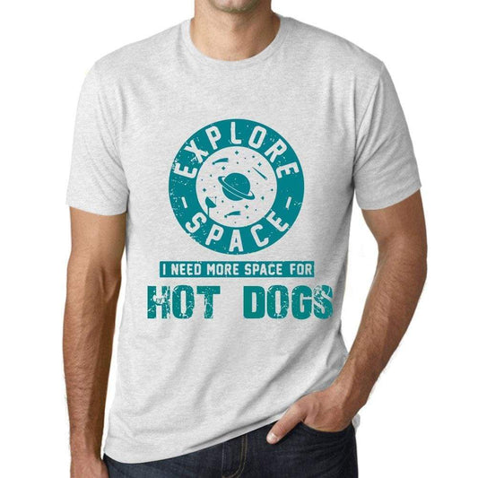Mens Vintage Tee Shirt Graphic T Shirt I Need More Space For Hot Dogs Vintage White - Vintage White / Xs / Cotton - T-Shirt