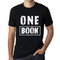 Mens Vintage Tee Shirt Graphic T Shirt One Book Deep Black - Deep Black / Xs / Cotton - T-Shirt