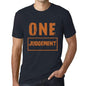 Mens Vintage Tee Shirt Graphic T Shirt One Judgement Navy - Navy / Xs / Cotton - T-Shirt