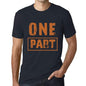 Mens Vintage Tee Shirt Graphic T Shirt One Part Navy - Navy / Xs / Cotton - T-Shirt