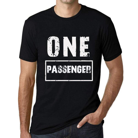 Mens Vintage Tee Shirt Graphic T Shirt One Passenger Deep Black - Deep Black / Xs / Cotton - T-Shirt