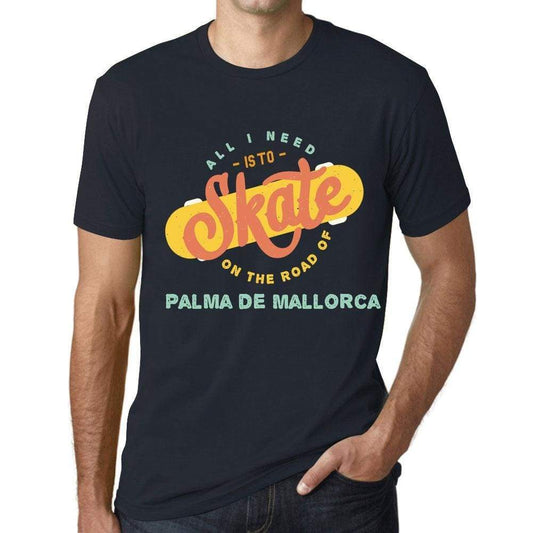Mens Vintage Tee Shirt Graphic T Shirt Palma De Mallorca Navy - Navy / Xs / Cotton - T-Shirt