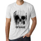 Mens Vintage Tee Shirt Graphic T Shirt Skull Opaque Vintage White - Vintage White / Xs / Cotton - T-Shirt