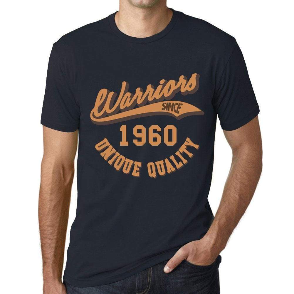 Mens Vintage Tee Shirt Graphic T Shirt Warriors Since 1960 Navy - Navy / Xs / Cotton - T-Shirt