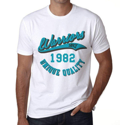 Mens Vintage Tee Shirt Graphic T Shirt Warriors Since 1982 White - White / Xs / Cotton - T-Shirt