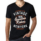Mens Vintage Tee Shirt Graphic V-Neck T Shirt Genuine Riders 1978 Black - Black / S / Cotton - T-Shirt