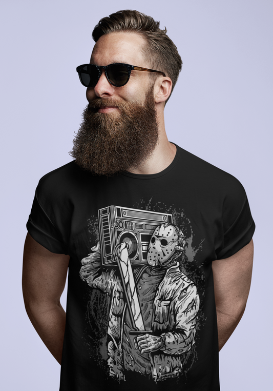 ULTRABASIC Men's Graphic T-Shirt Beatblood Music - Scary Shirt for Musician