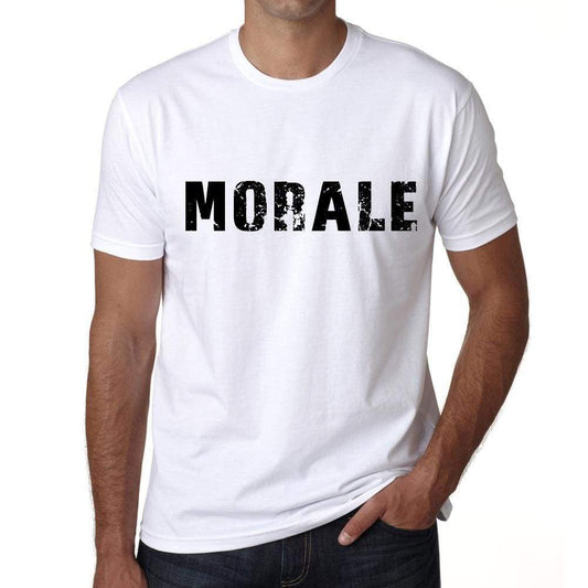 Morale Mens T Shirt White Birthday Gift 00552 - White / Xs - Casual