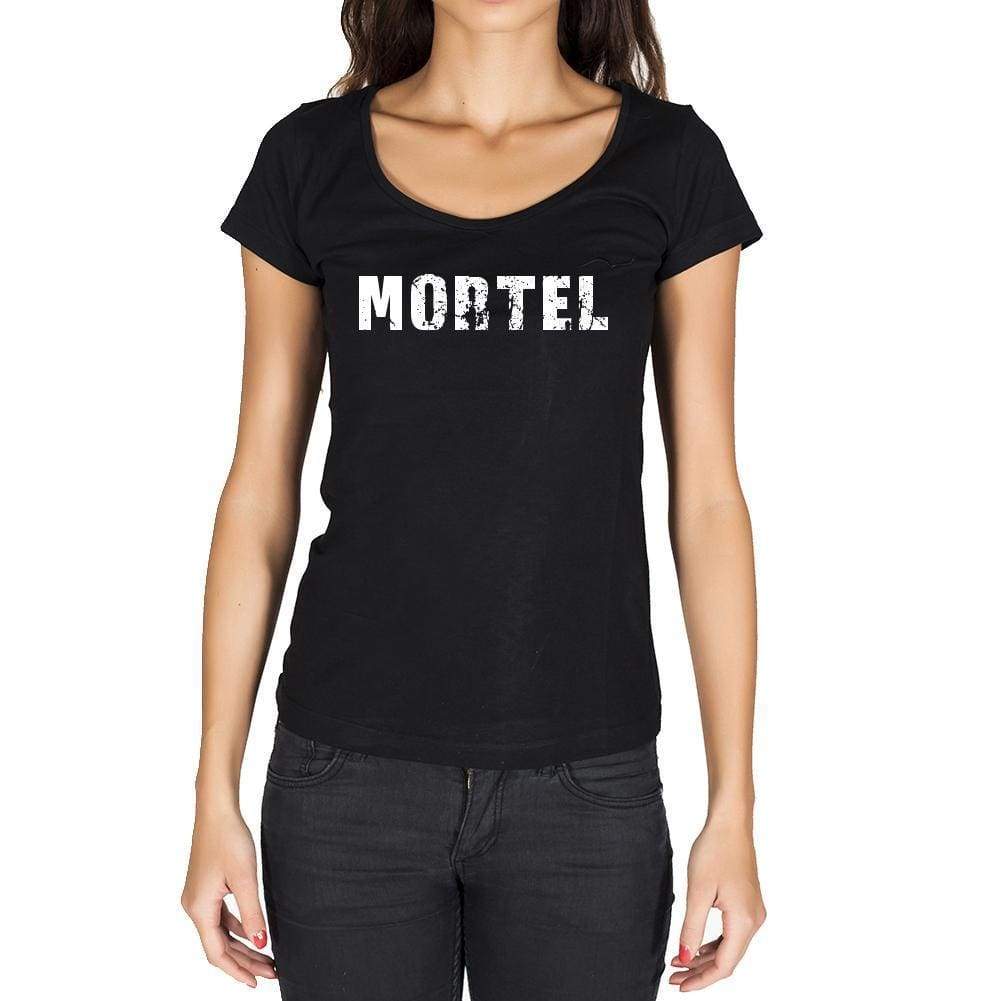 Mortel French Dictionary Womens Short Sleeve Round Neck T-Shirt 00010 - Casual