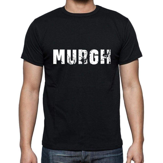 Murgh Mens Short Sleeve Round Neck T-Shirt 5 Letters Black Word 00006 - Casual