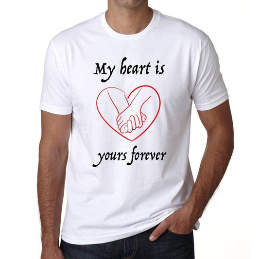 My Heart Is Yours Forever Mens Short Sleeve Round Neck T-Shirt - Shirts
