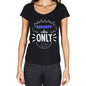 Naughty Vibes Only Black Womens Short Sleeve Round Neck T-Shirt Gift T-Shirt 00301 - Black / Xs - Casual