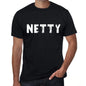 Netty Mens Retro T Shirt Black Birthday Gift 00553 - Black / Xs - Casual
