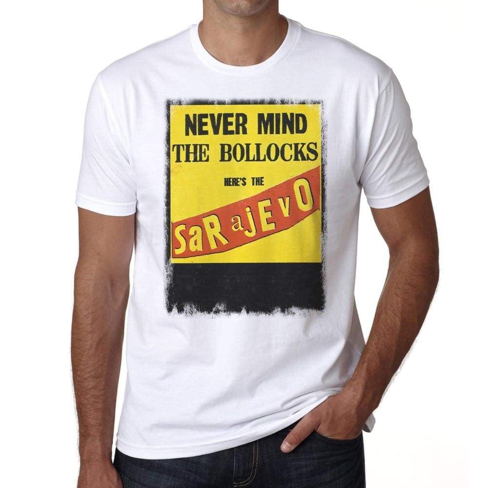 Never Mind Sarajevo Tshirt Mens Tee White 100% Cotton
