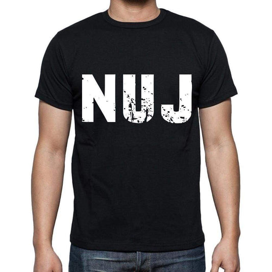 Nuj Men T Shirts Short Sleeve T Shirts Men Tee Shirts For Men Cotton Black 3 Letters - Casual