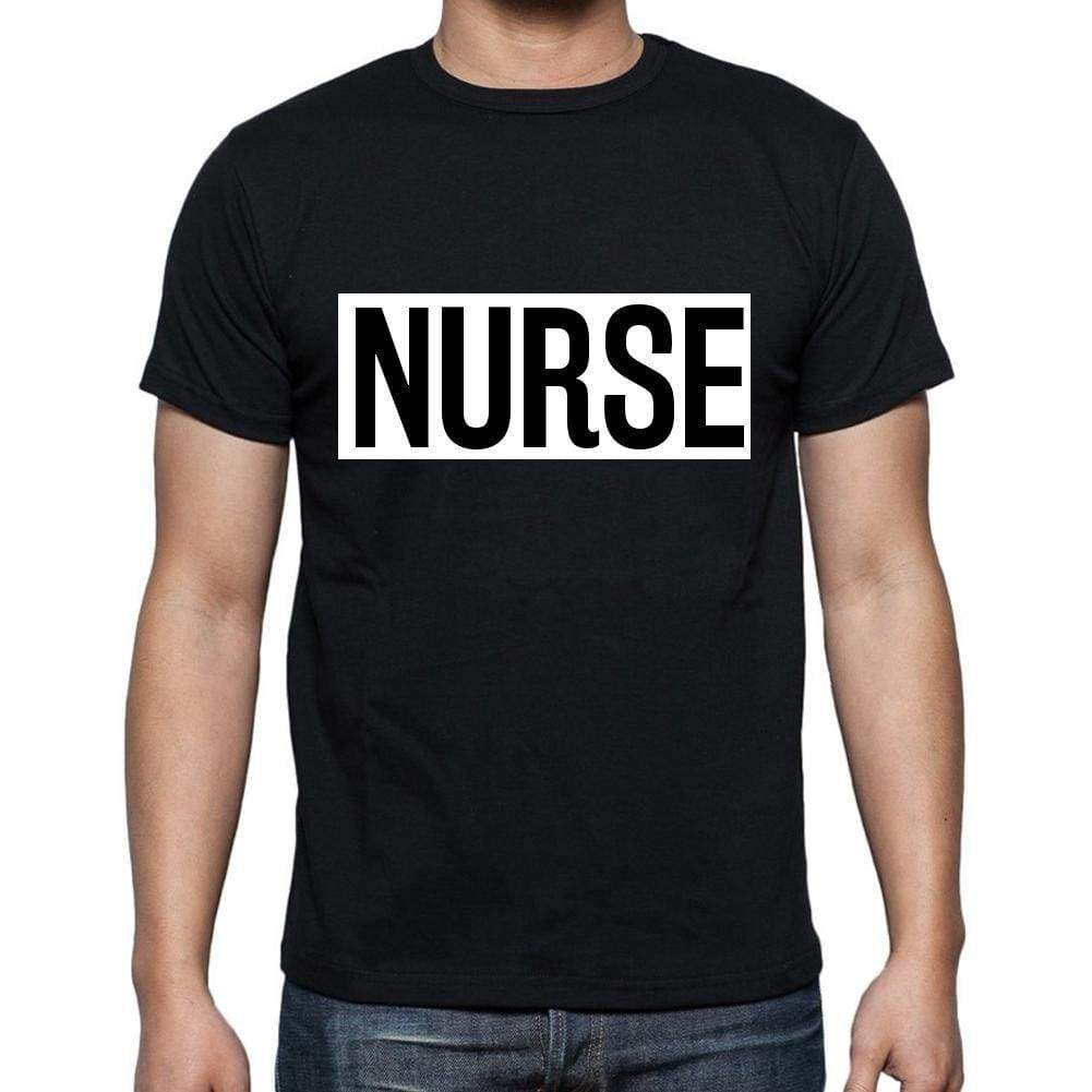 Nurse T Shirt Mens T-Shirt Occupation S Size Black Cotton - T-Shirt