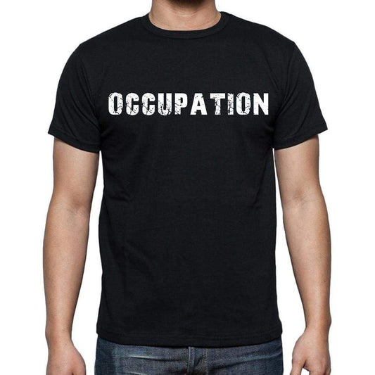 Occupation Mens Short Sleeve Round Neck T-Shirt Black T-Shirt En