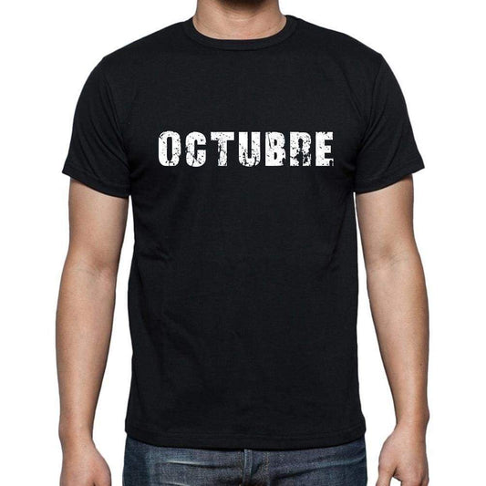 Octubre Mens Short Sleeve Round Neck T-Shirt - Casual