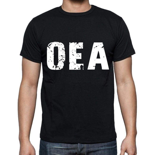 Oea Men T Shirts Short Sleeve T Shirts Men Tee Shirts For Men Cotton Black 3 Letters - Casual