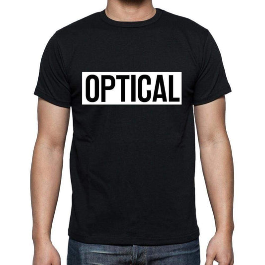 Optical T Shirt Mens T-Shirt Occupation S Size Black Cotton - T-Shirt