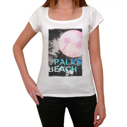Palms Beach Black T-shirt for women,short sleeve,cotton tshirt,women t shirt,gift - Beth