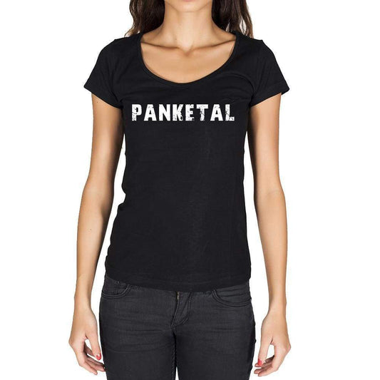 Panketal German Cities Black Womens Short Sleeve Round Neck T-Shirt 00002 - Casual
