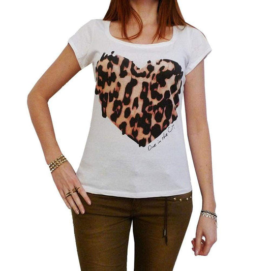 Panther Heart T-shirt for women,short sleeve,cotton tshirt,women t shirt,gift - Lindell
