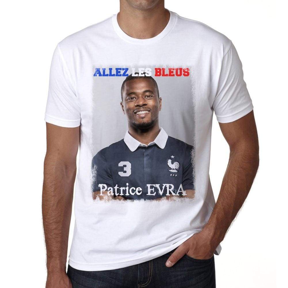 Patrice Evra France Les Bleus T-Shirt Euro 2016 Tshirt Mens White Tee 100% Cotton 00184